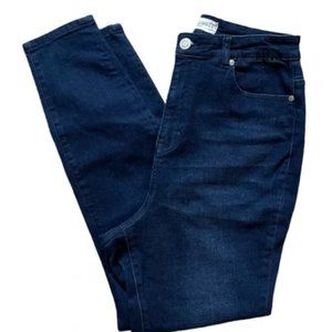 Eloquii Straight Leg Jeans Dark Blue w/Stretch. Regular Rise. Plus 22